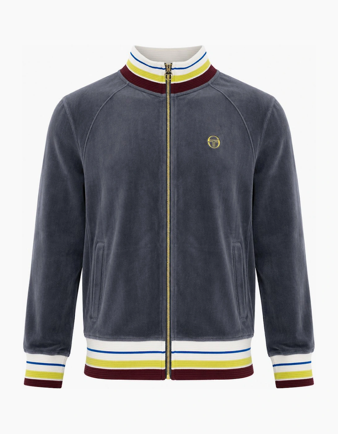 Sergio Tacchini Sartori Velour Track Top Jacket Turbulence