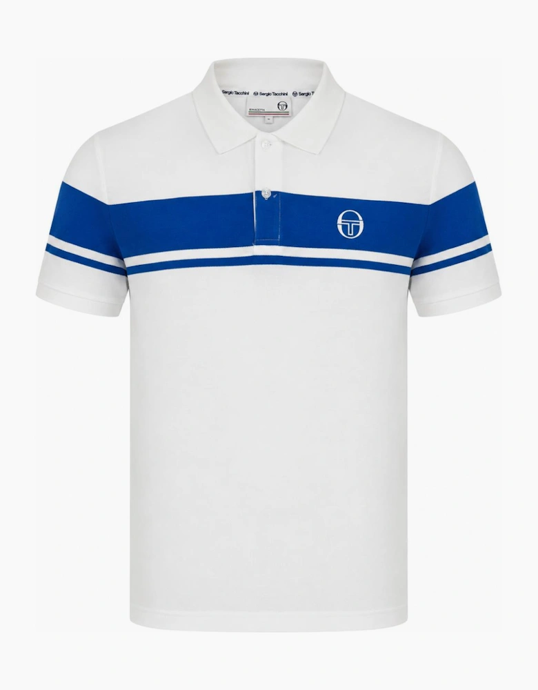 Sergio Tacchini Young Line Polo Shirt White/Princess Blue