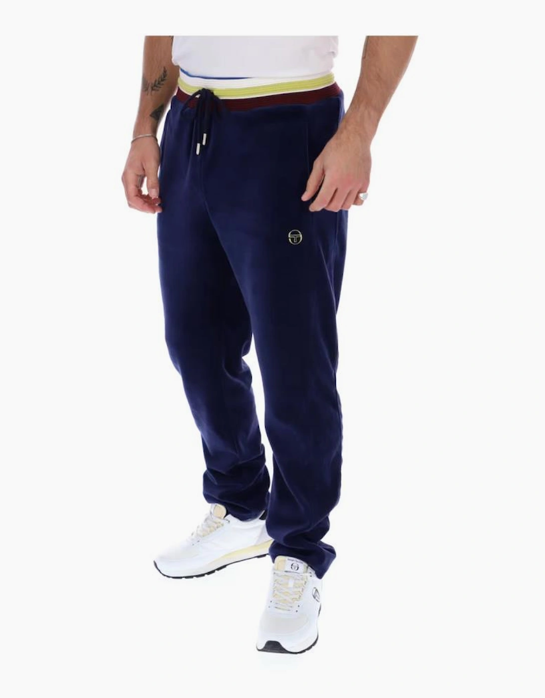 Sergio Tacchini Sartori Velour Track Pant Joggers Maritime Blue