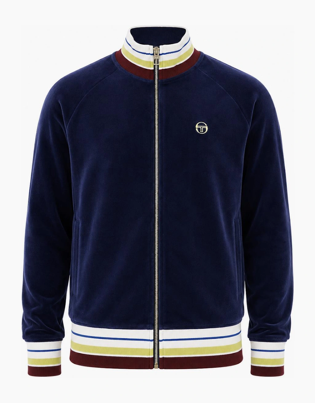 Sergio Tacchini Sartori Velour Track Top Jacket Maritime Blue