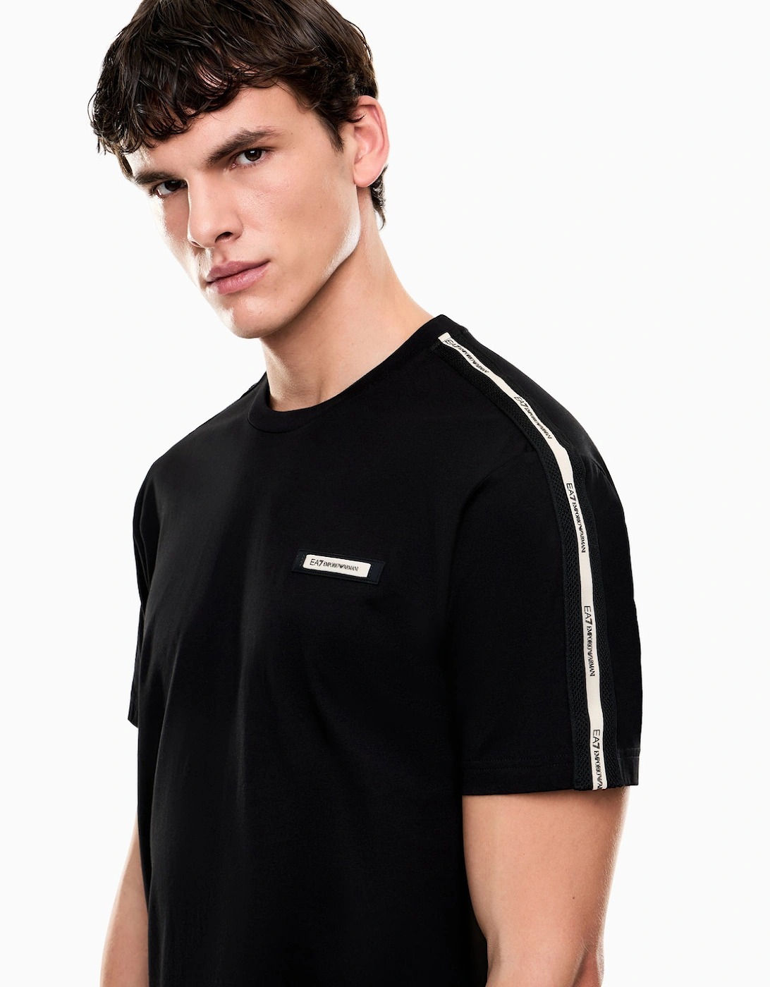 Tape Logo T-Shirt - Black