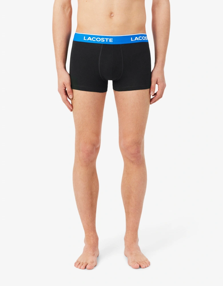 Lacoste 3-Pack Mens Trunks - Black/Marina-Overview-Graphite B68