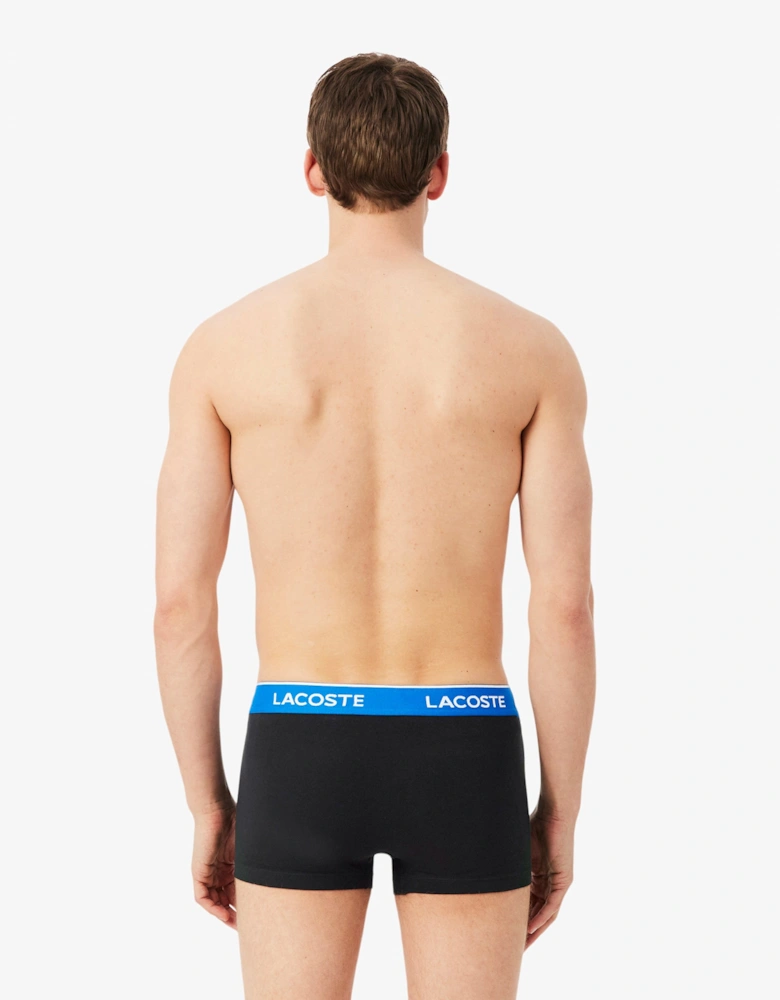 Lacoste 3-Pack Mens Trunks - Black/Marina-Overview-Graphite B68
