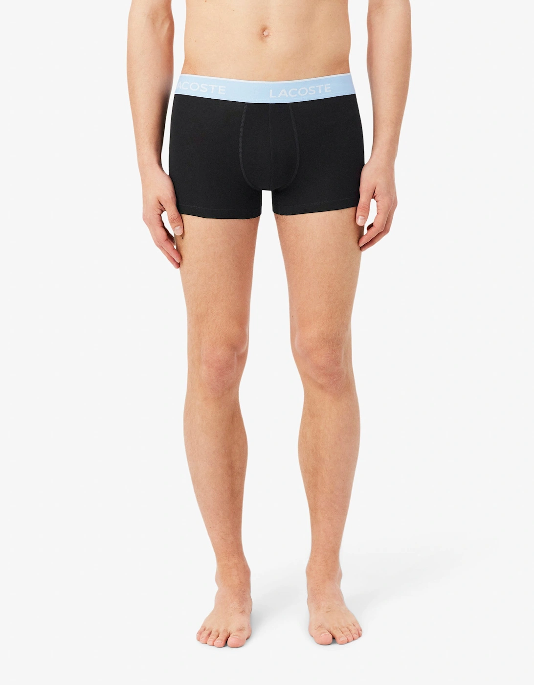 Lacoste 3-Pack Mens Trunks - Black/Marina-Overview-Graphite B68