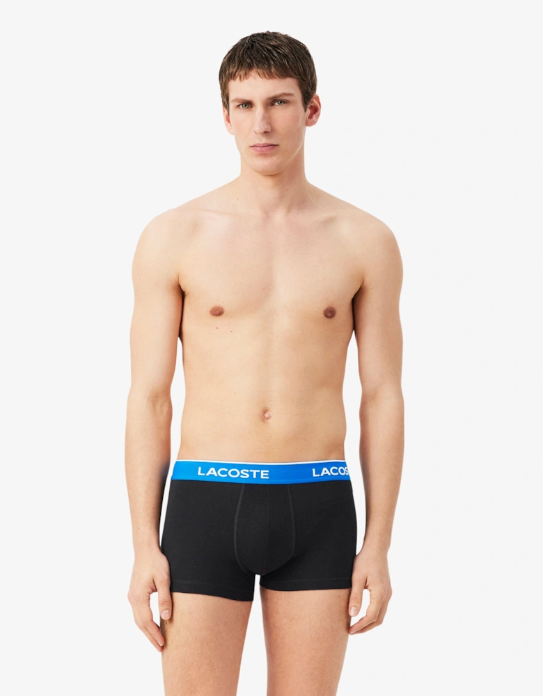 Lacoste 3-Pack Mens Trunks - Black/Marina-Overview-Graphite B68