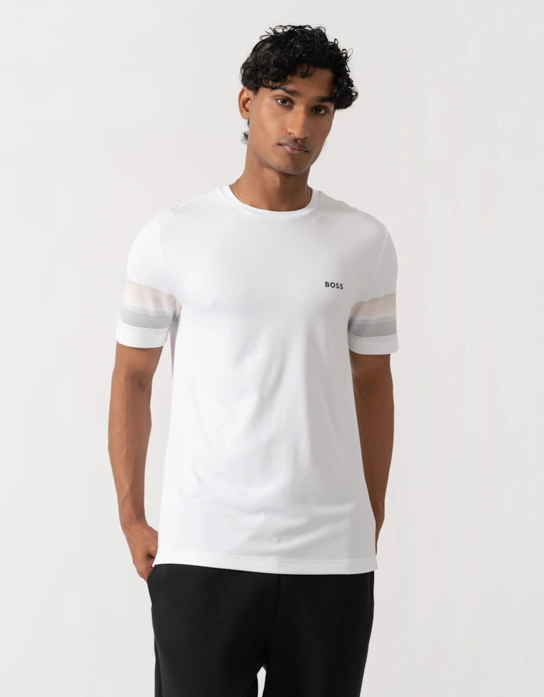 BOSS Green TS TOC Court 2 Mens Slim Fit T-Shirt - White 100