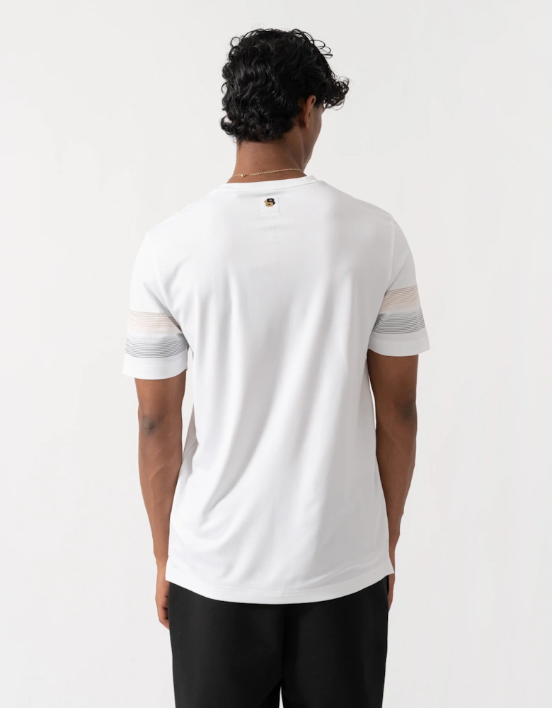 BOSS Green TS TOC Court 2 Mens Slim Fit T-Shirt - White 100