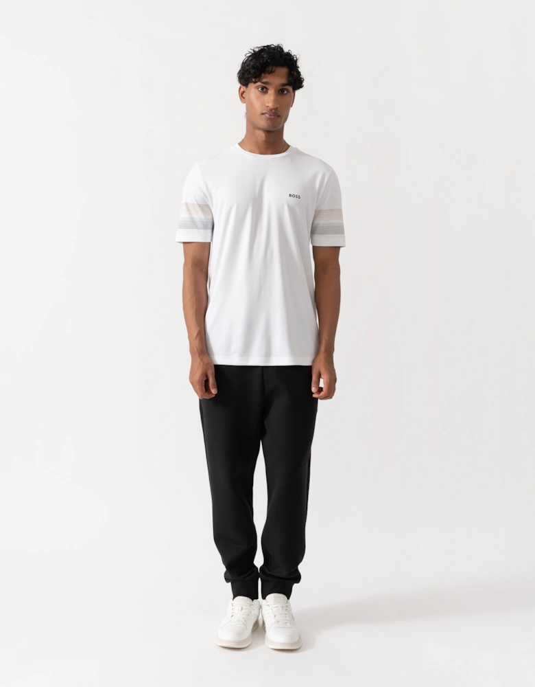 BOSS Green Hadiko Mens Stretch-cotton track pants with puff-print logo - Black 001
