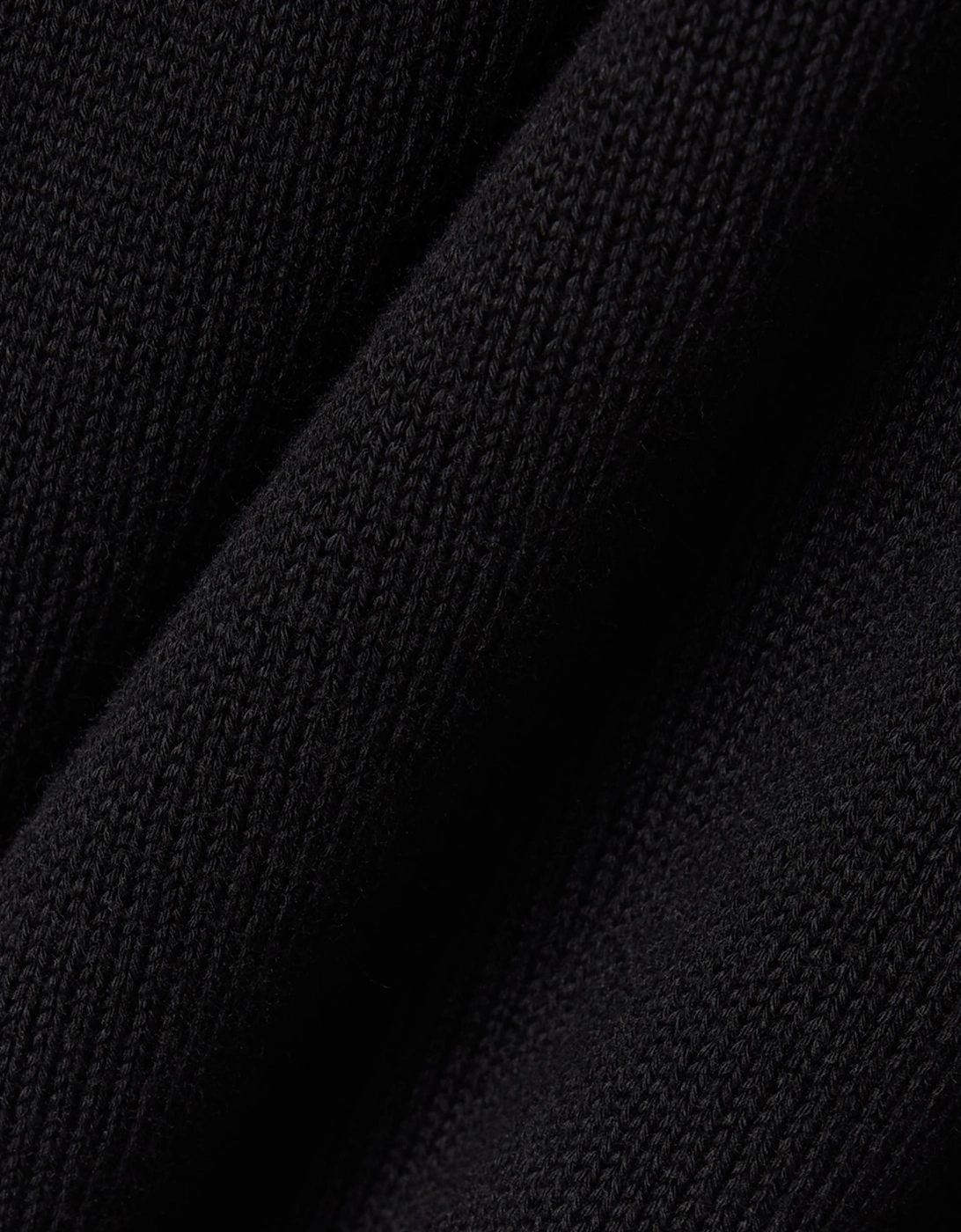 Lacoste Monochrome Jersey Mens V Neck Sweater - Black 031