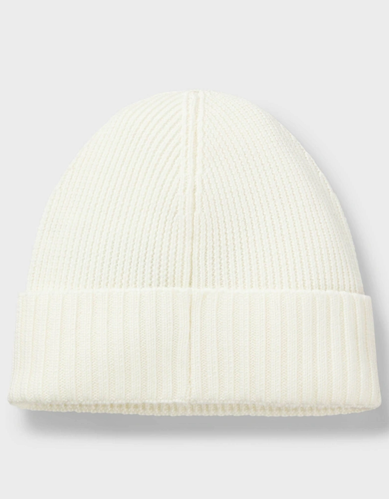 BOSS Orange Fati Mens Beanie - Open White 118