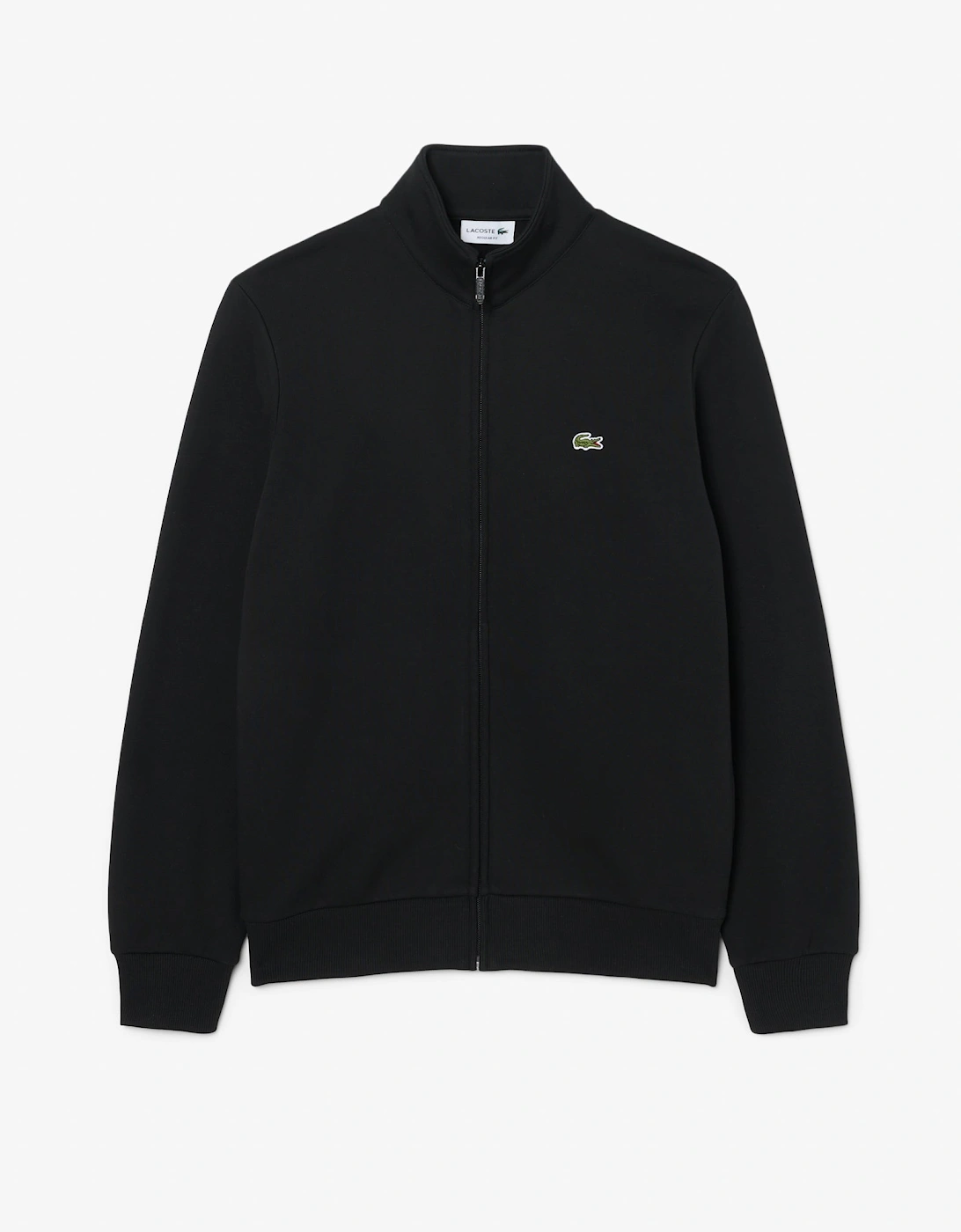 Lacoste Men's Black Half Zip Fleece Sweatshirt - 031 - Size L