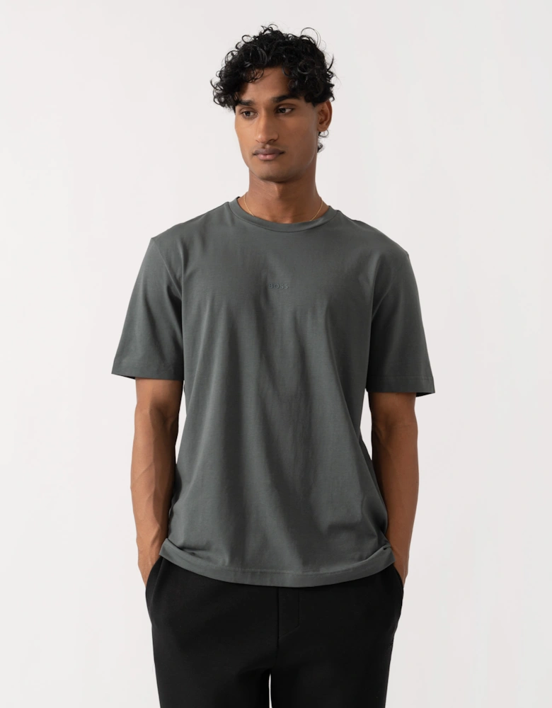 BOSS Orange TChup Mens Crew Neck Small Logo T-Shirt  - Open Green 377