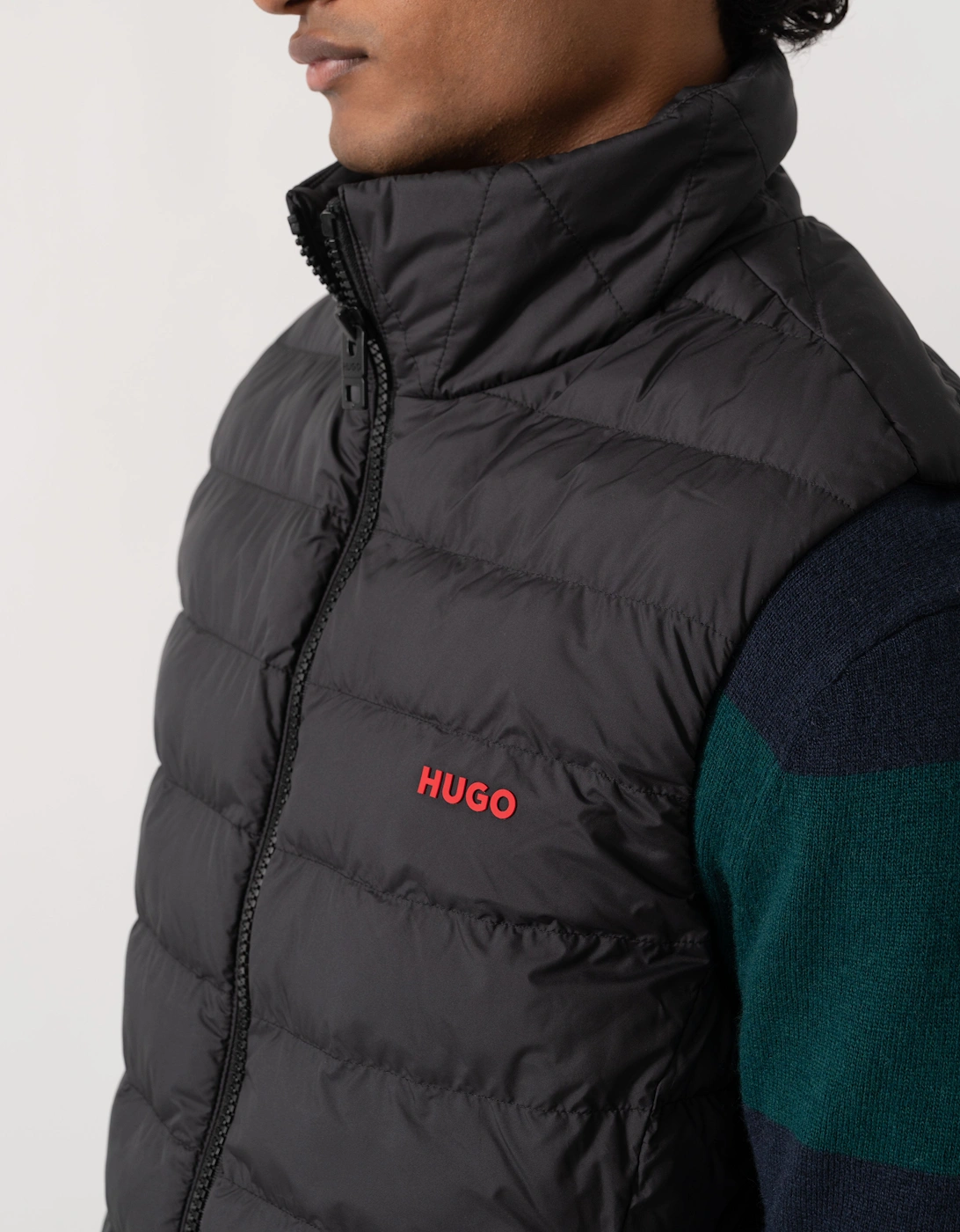 HUGO Banks2641 Mens Padded Gilet - Black 001