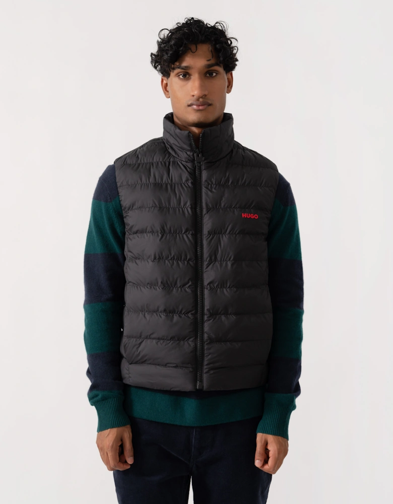 HUGO Banks2641 Mens Padded Gilet - Black 001