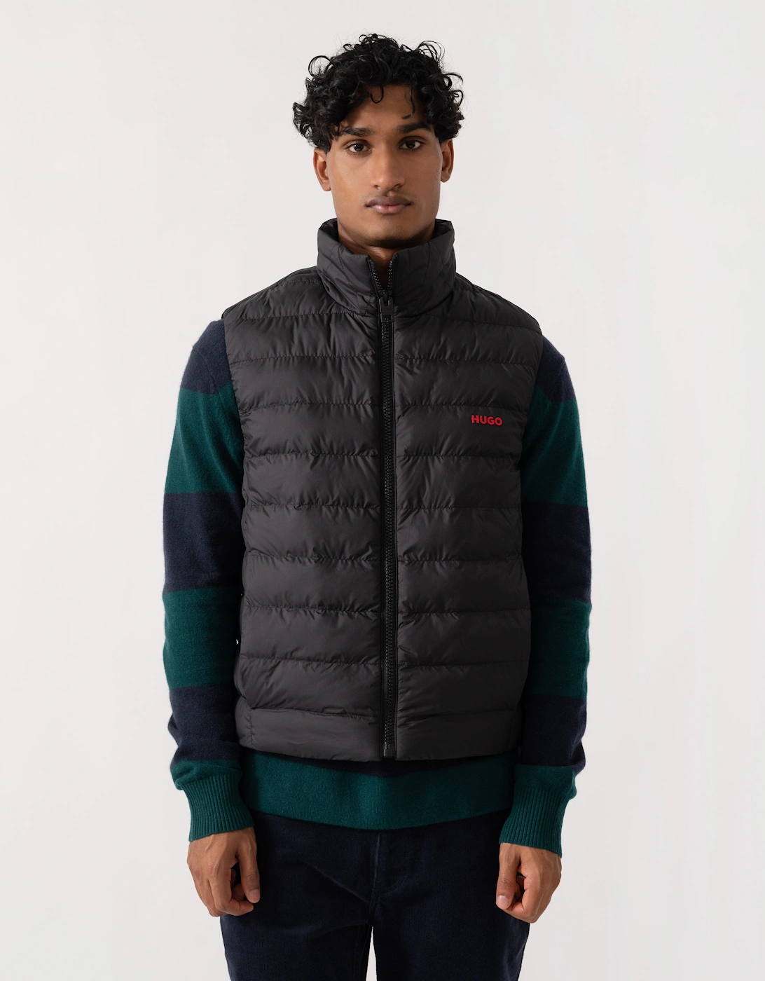 Boss Men's HUGO Banks2641 Mens Padded Gilet - Black 001