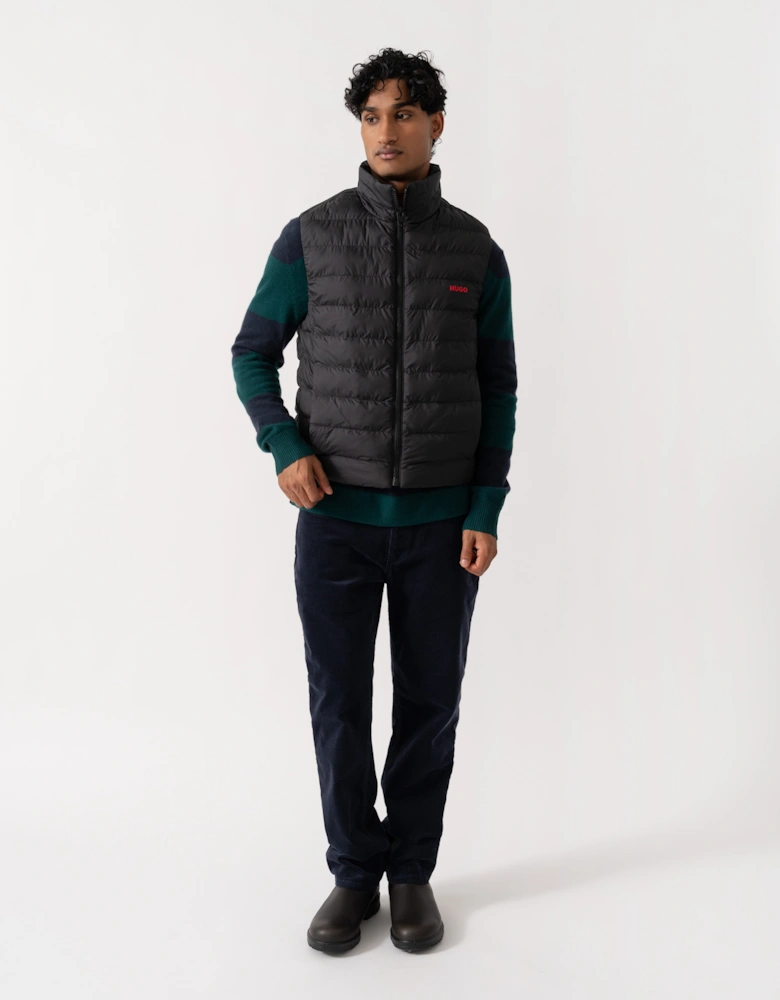 HUGO Banks2641 Mens Padded Gilet - Black 001