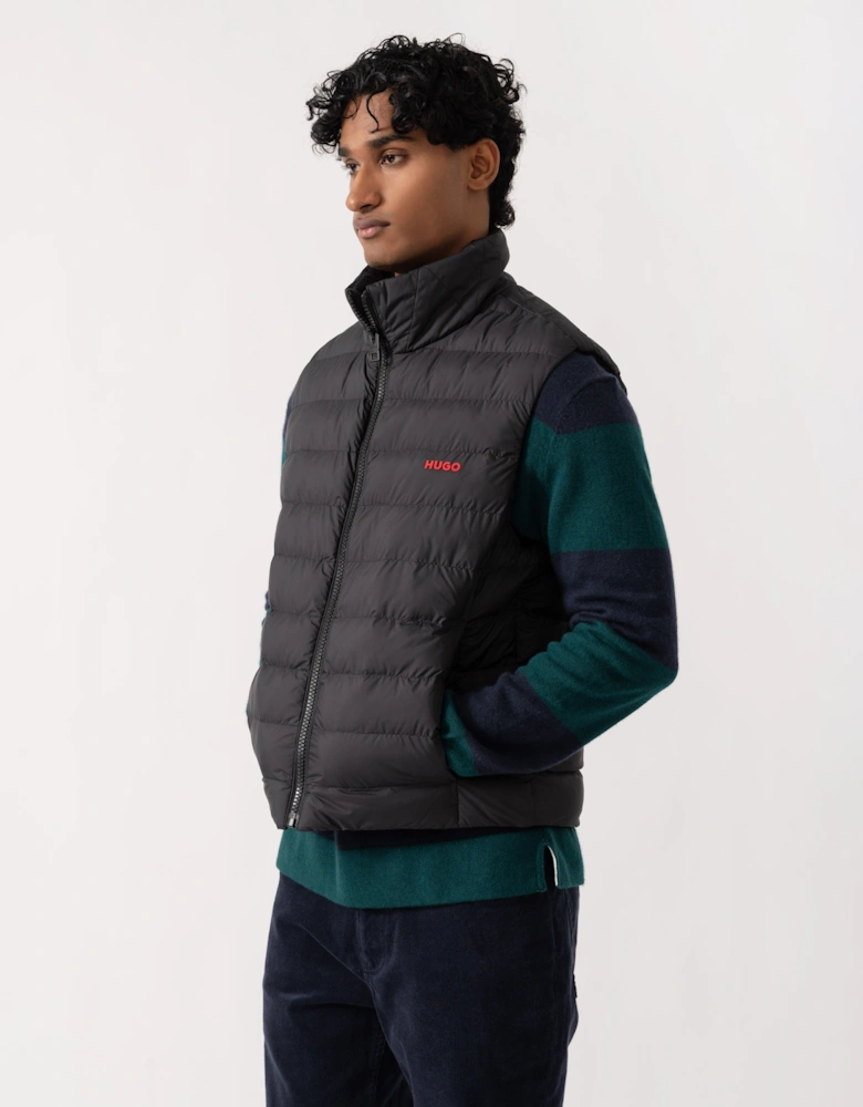 HUGO Banks2641 Mens Padded Gilet - Black 001