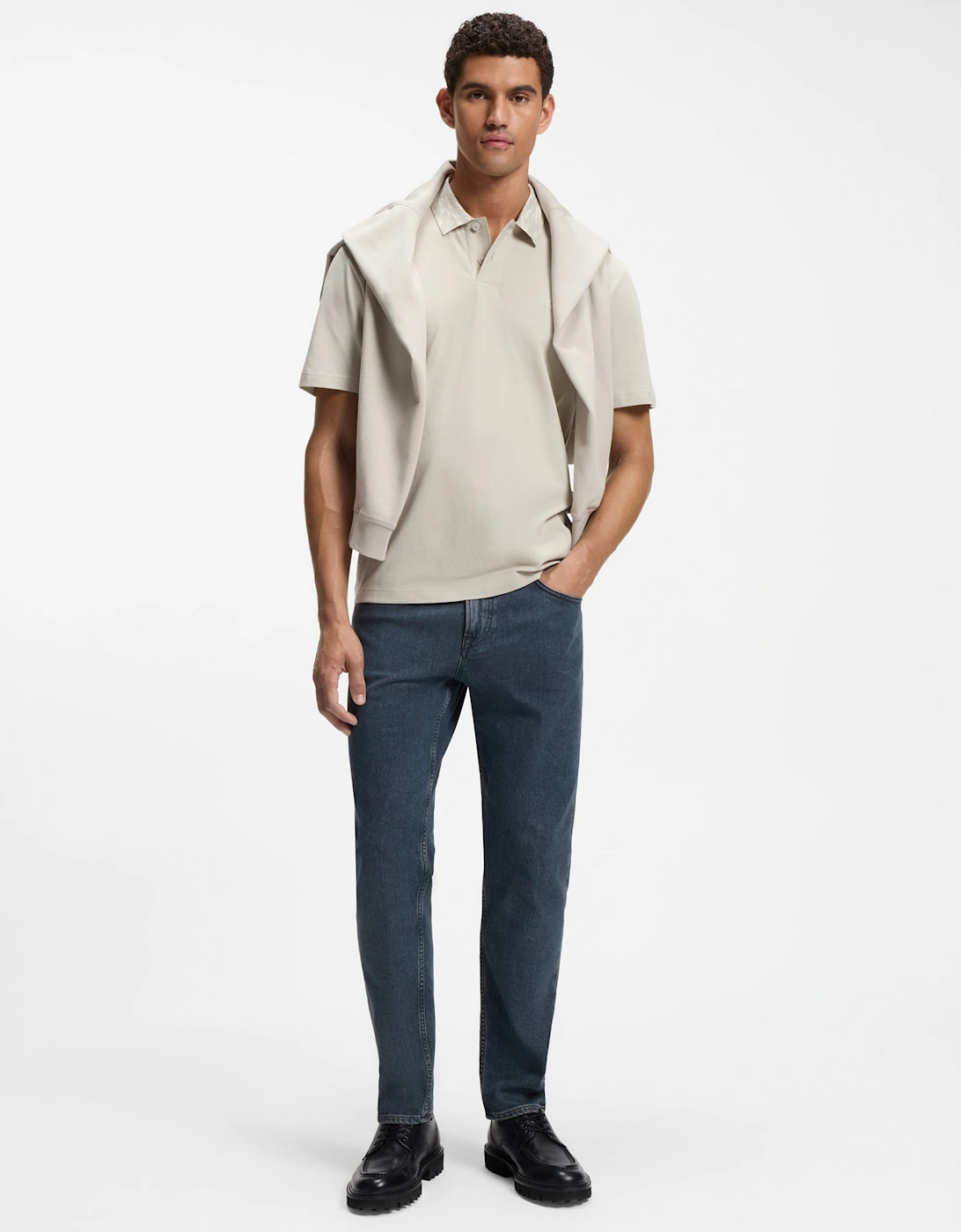 BOSS Orange RE.MAINE BO Mens Regular Fit Jeans - Navy 414