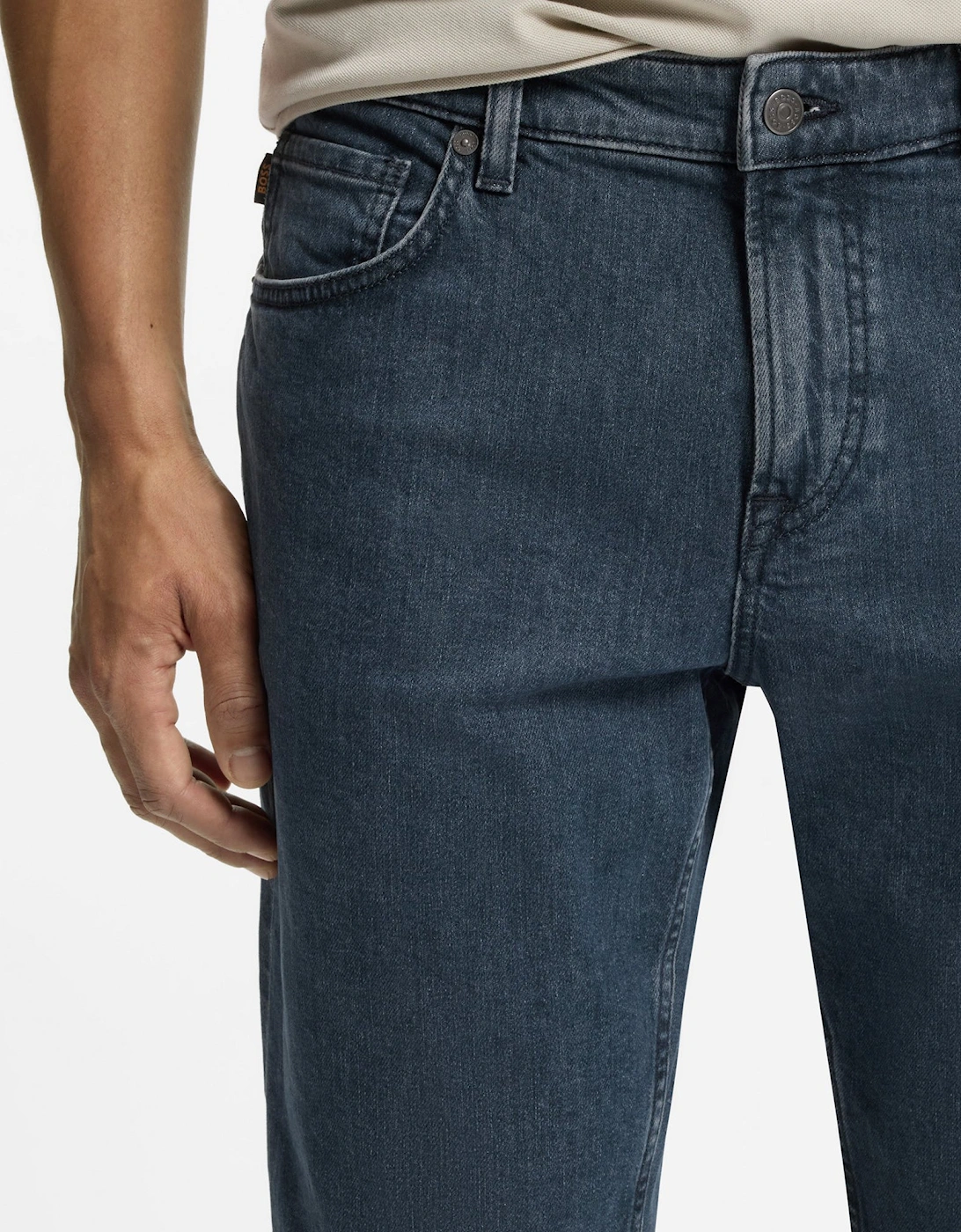BOSS Orange RE.MAINE BO Mens Regular Fit Jeans - Navy 414