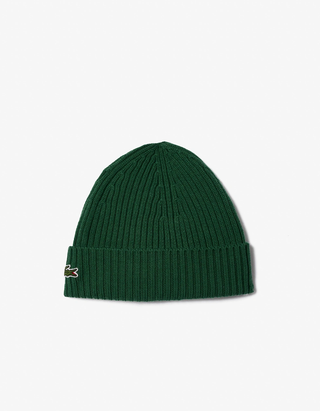 Lacoste Men's Lacoste Mens Ribbed Beanie - Green 132