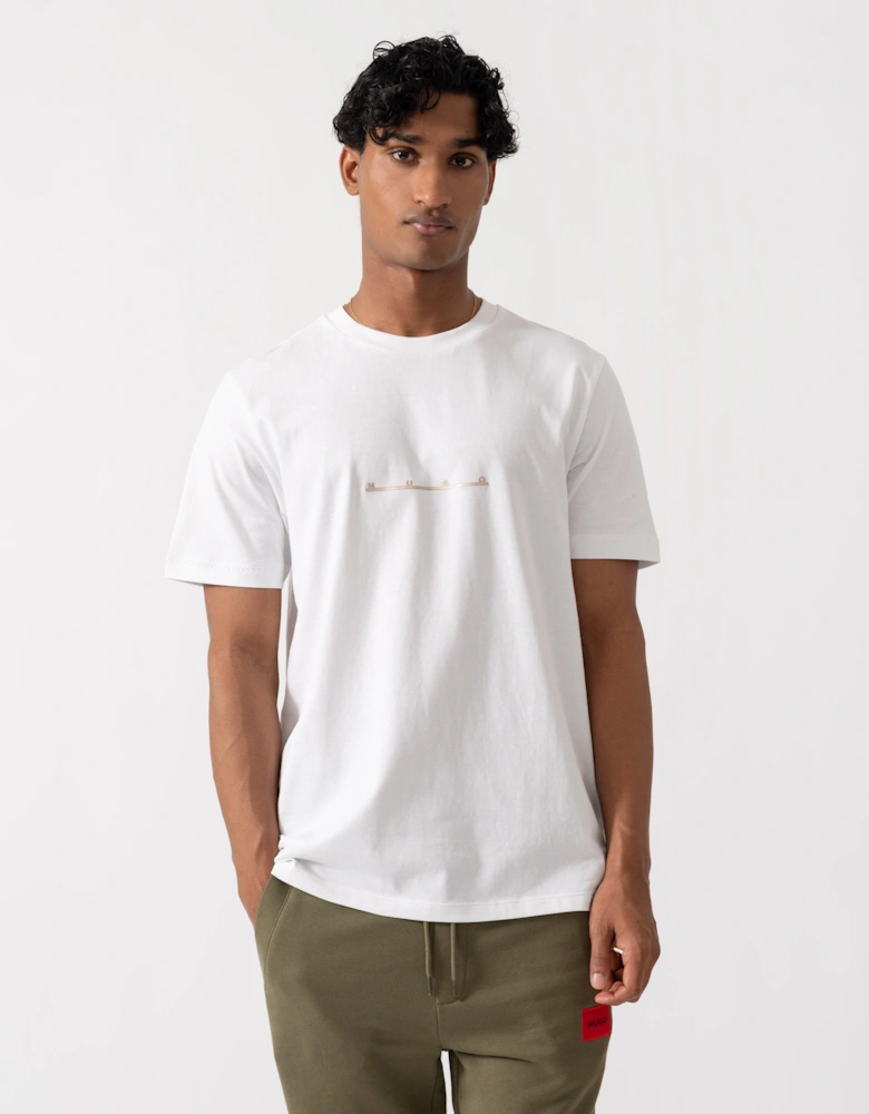 HUGO Datri Mens T-Shirt - White 100