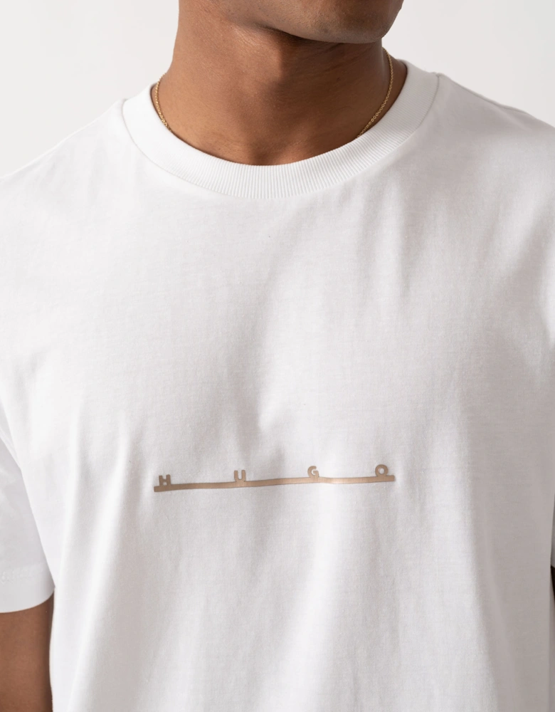 HUGO Datri Mens T-Shirt - White 100