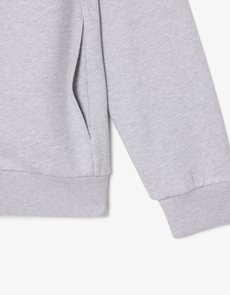 Lacoste Half Zip Mens Fleece Sweatshirt - Silver Chine CCA