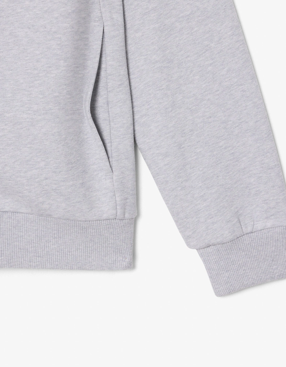 Lacoste Half Zip Mens Fleece Sweatshirt - Silver Chine CCA