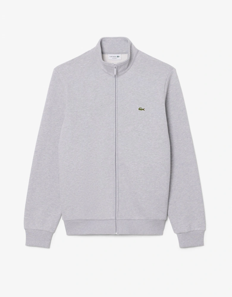 Lacoste Half Zip Mens Fleece Sweatshirt - Silver Chine CCA