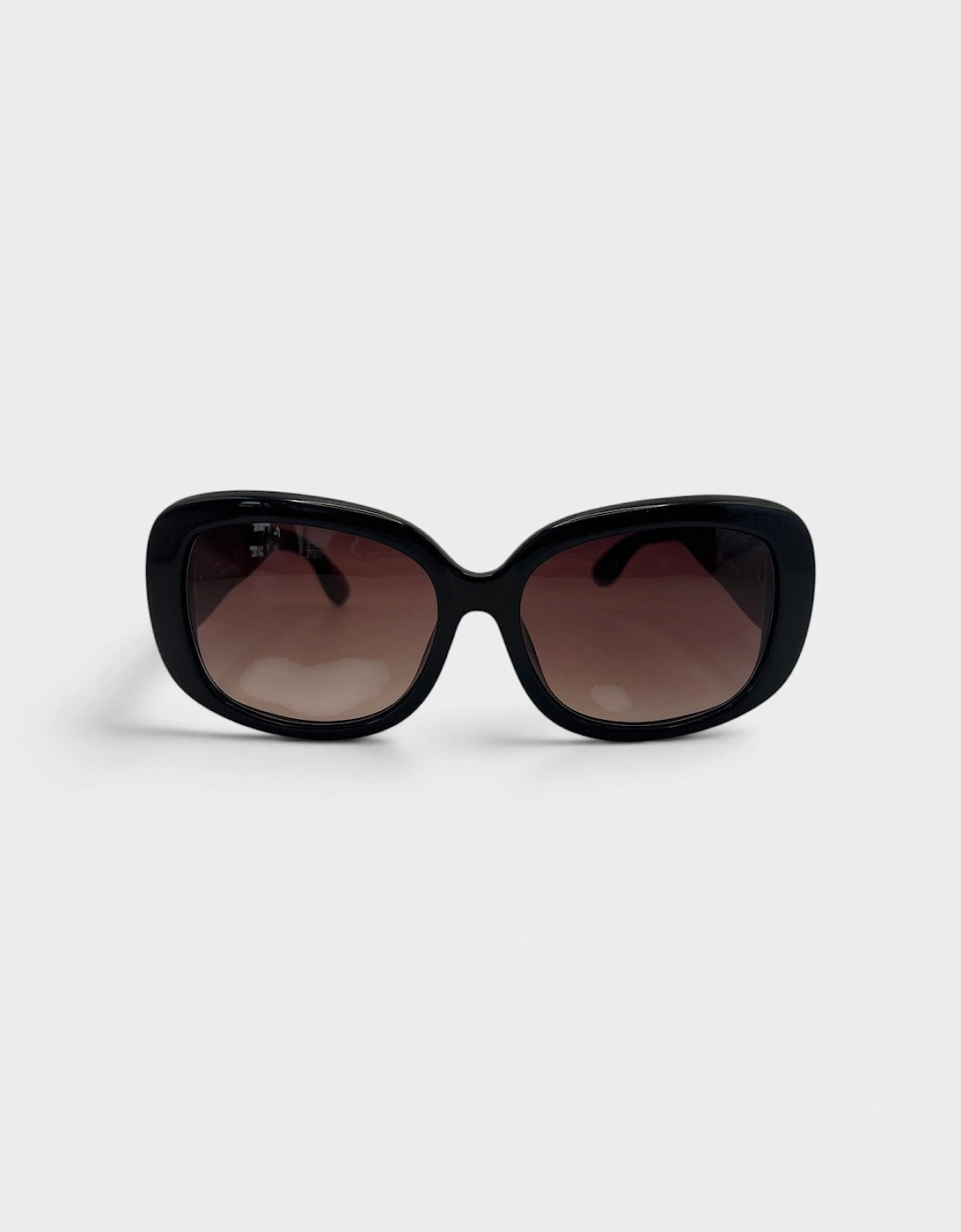 Linda Farrow Oversized Sunglasses Black Burgundy