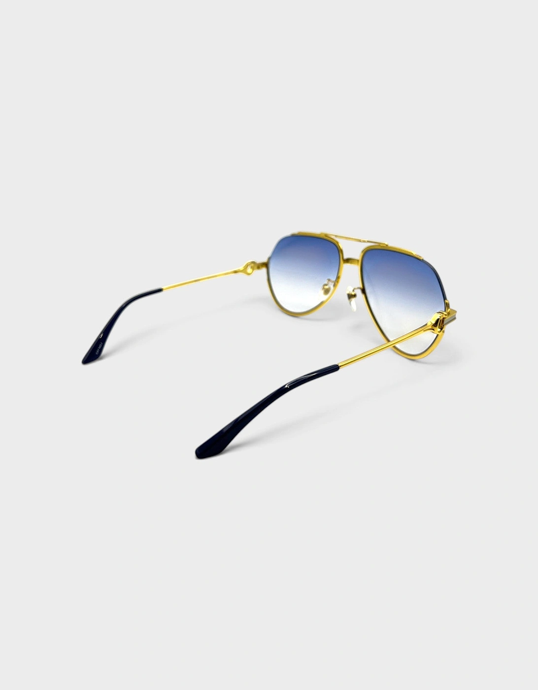 Stainless Steel Aviator Gold Silver Midnight Blue Gradient