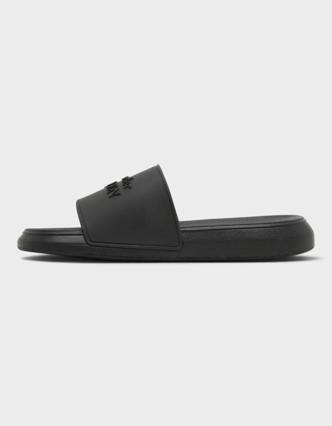 Logo Pool Slides Black