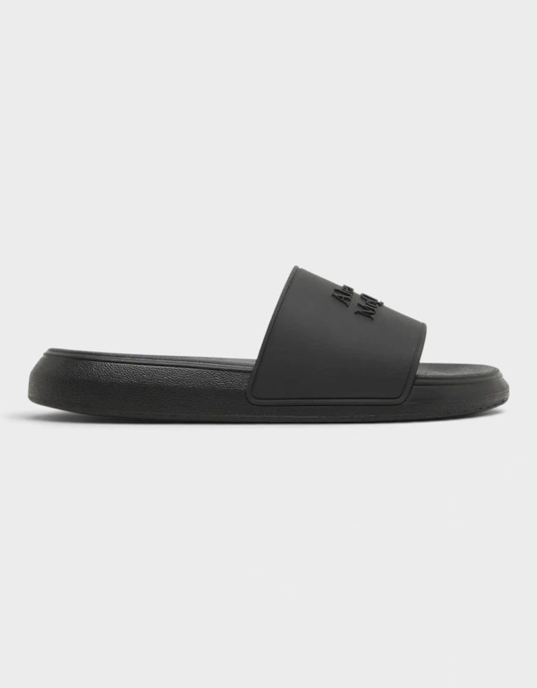 Logo Pool Slides Black