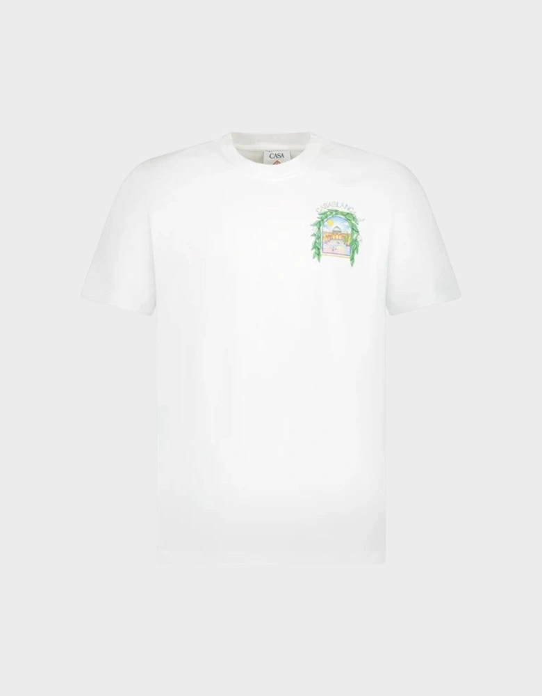 L'Arche De Tennis Short Sleeve T-Shirt White