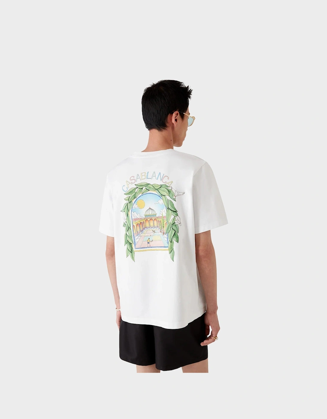 L'Arche De Tennis Short Sleeve T-Shirt White