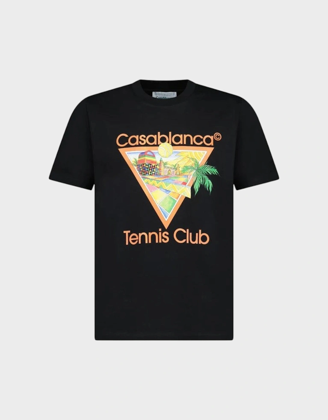 Afro Cubism Tennis Club Short Sleeve T-Shirt Black