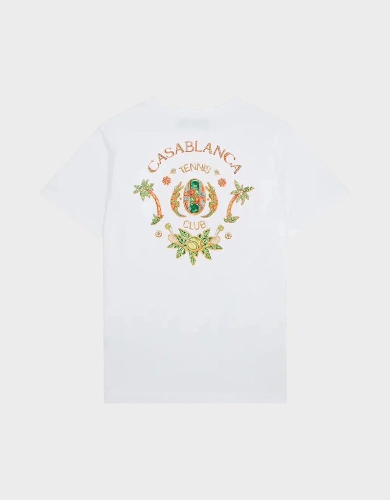 Printed T-Shirt Joyaux D'Afrique Tennis Club White