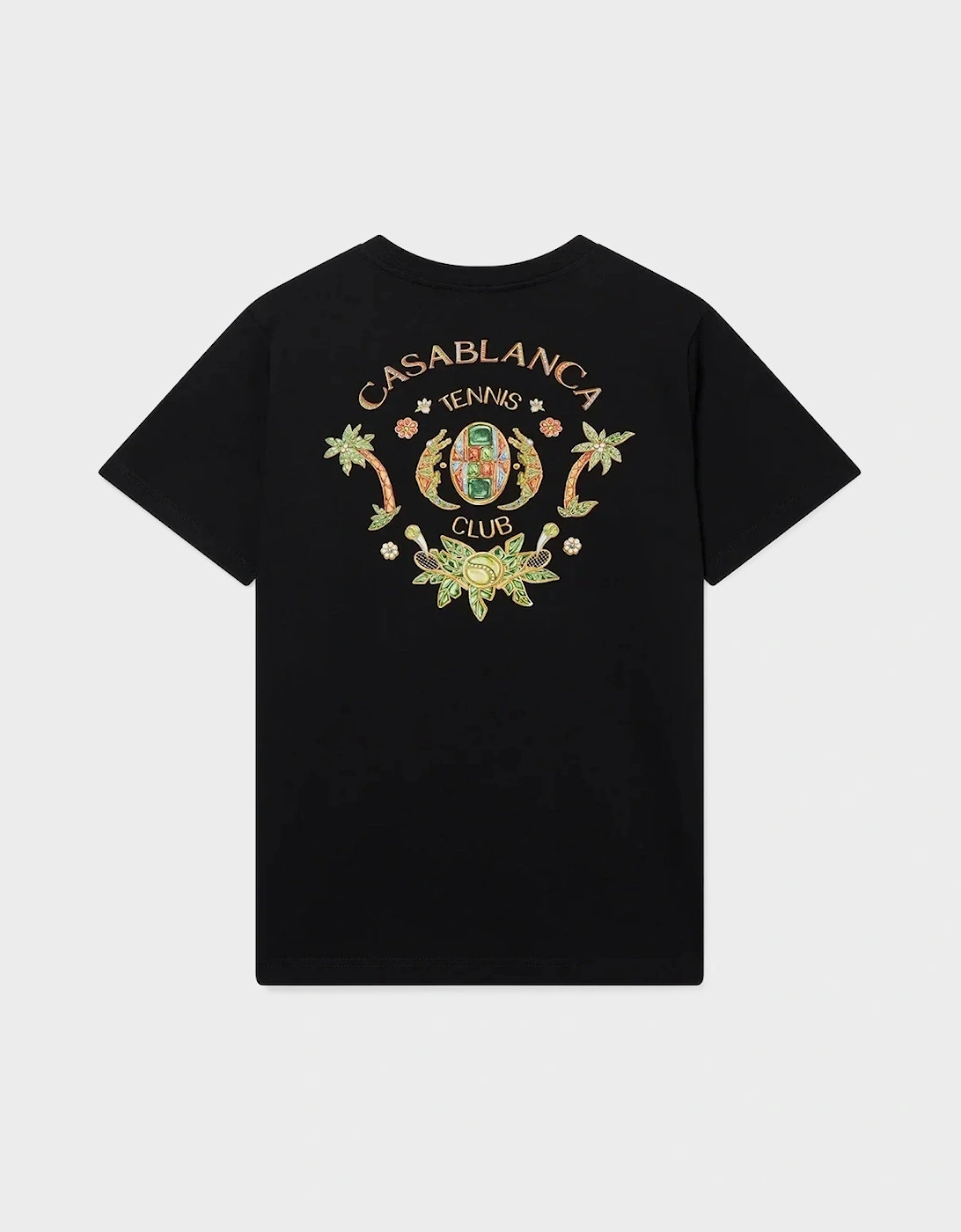 Joyaux D'Afrique Tennis Club Short Sleeve T-Shirt Black