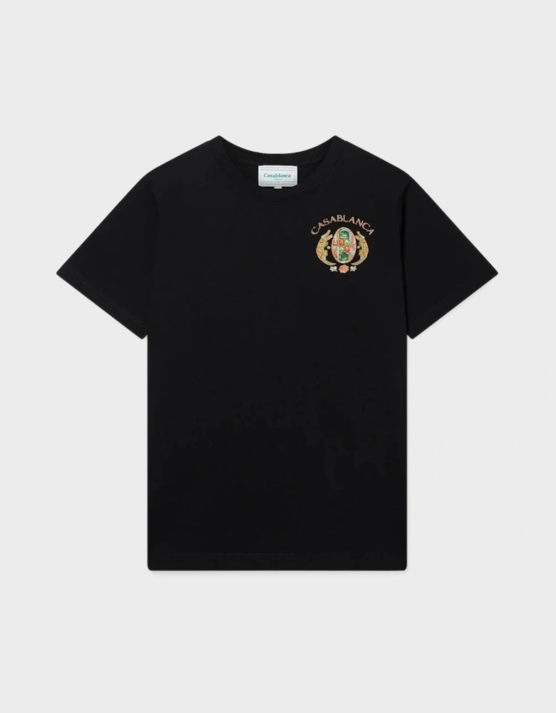 Joyaux D'Afrique Tennis Club Short Sleeve T-Shirt Black