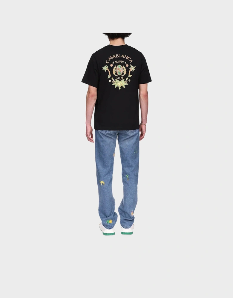 Joyaux D'Afrique Tennis Club Short Sleeve T-Shirt Black