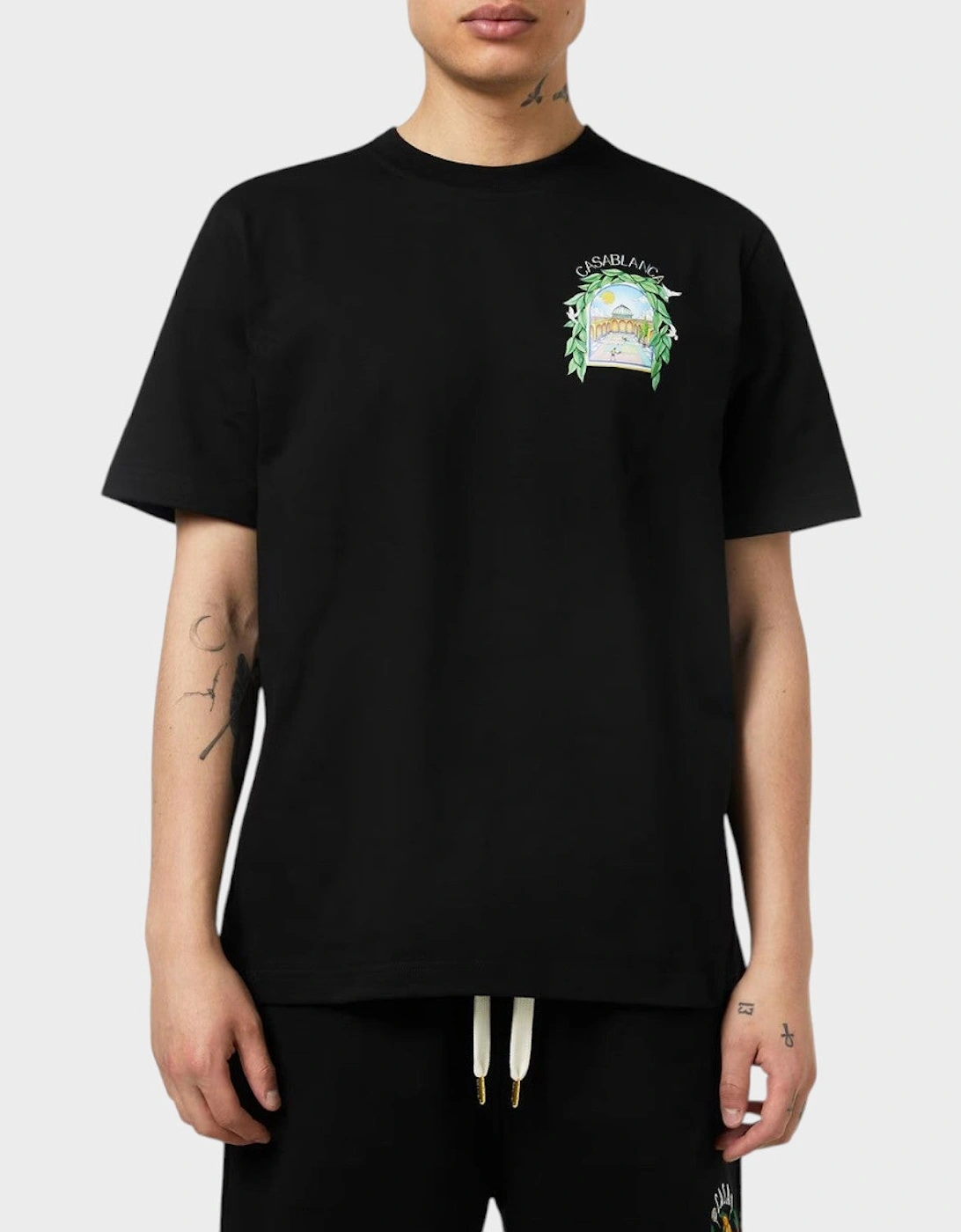 L'Arche De Tennis Short Sleeve T-Shirt Black