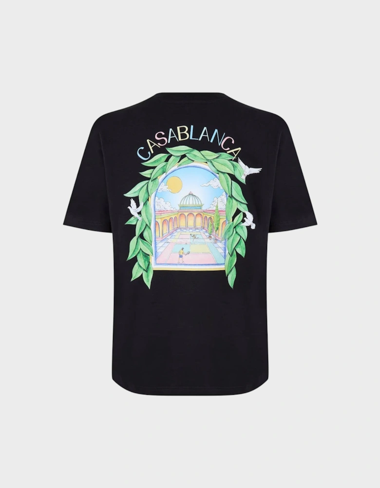 L'Arche De Tennis Short Sleeve T-Shirt Black