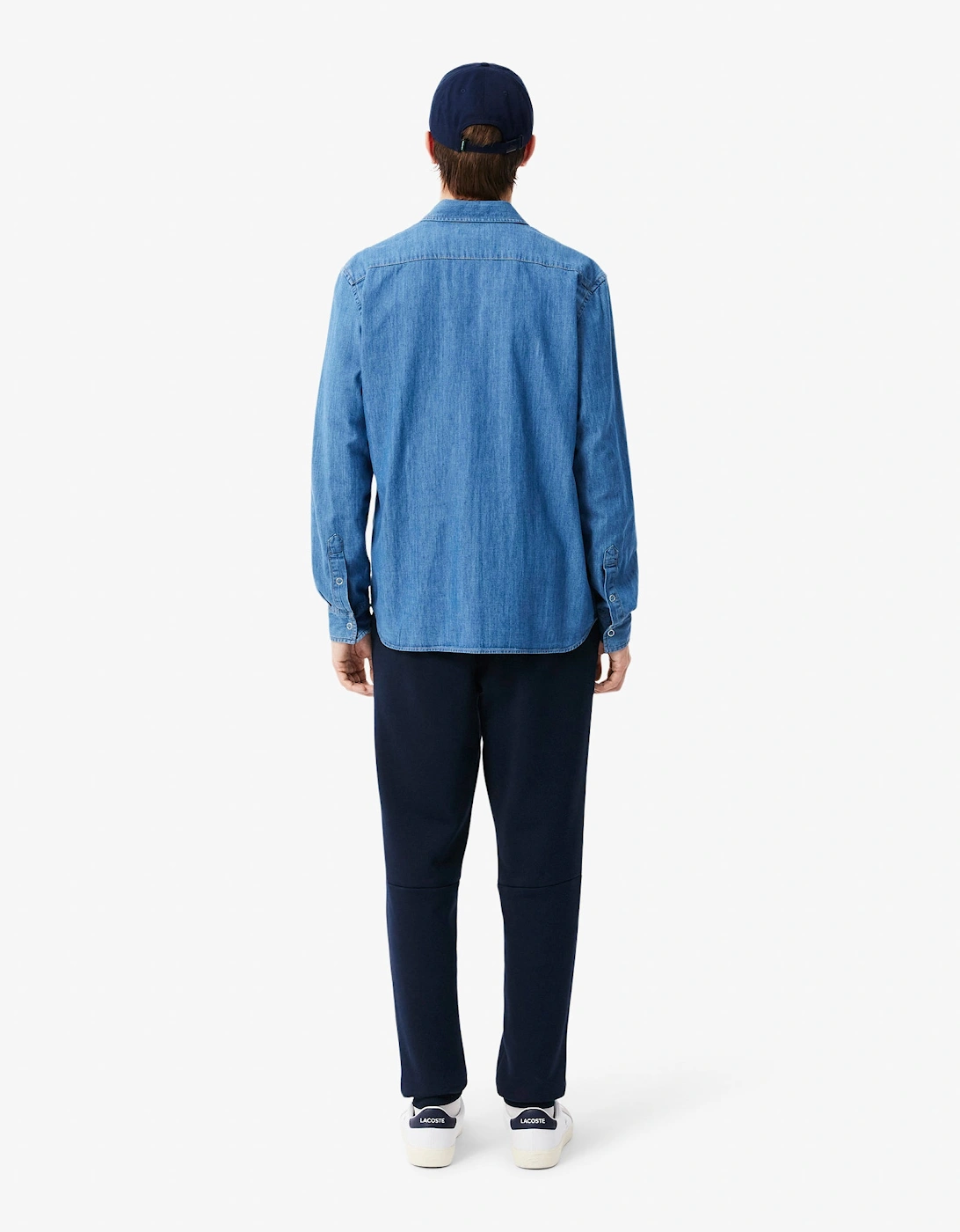 Lacoste Tapered Fit Mens Fleece Sweatpants - Navy Blue 166