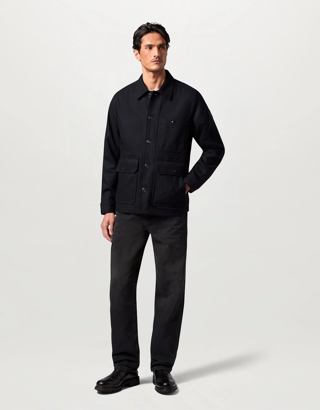 Belstaff Mens Trail Overshirt - Dark Ink