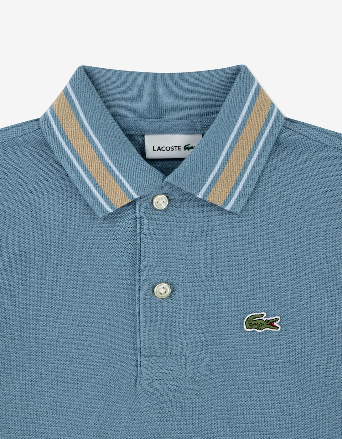 Lacoste Boys Petit Pique Fancy Polo Shirt in Blue