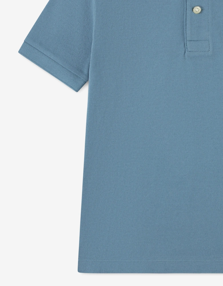 Lacoste Boys Petit Pique Fancy Polo Shirt in Blue