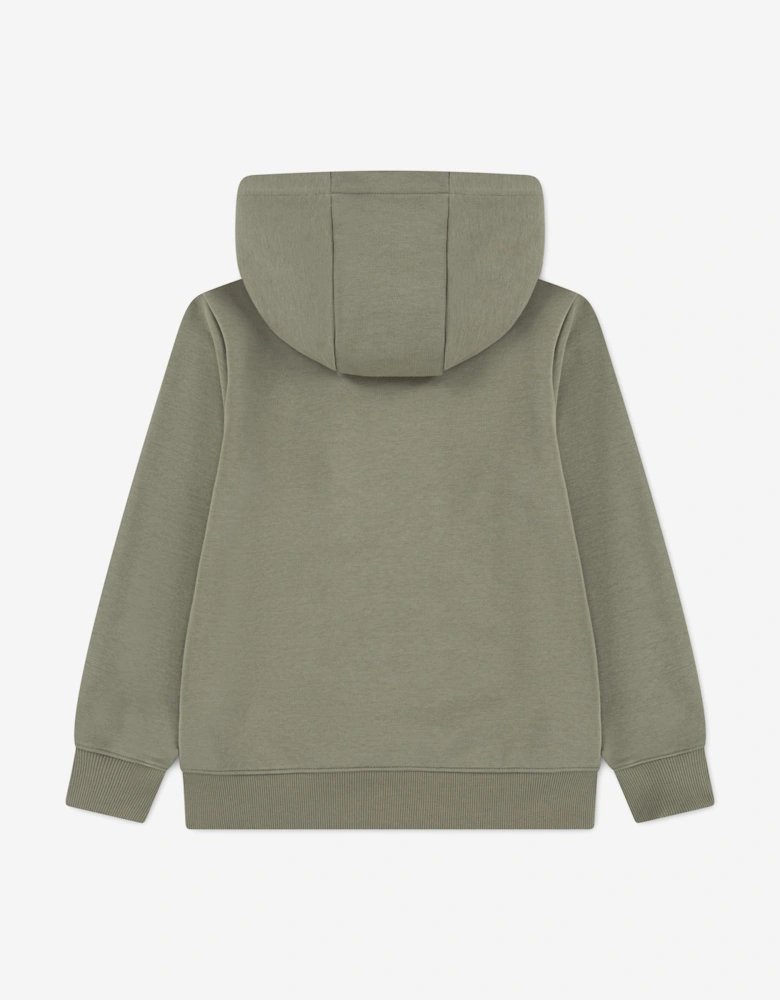 Lacoste Boys Core Fleece Pullover Hoodie in Green