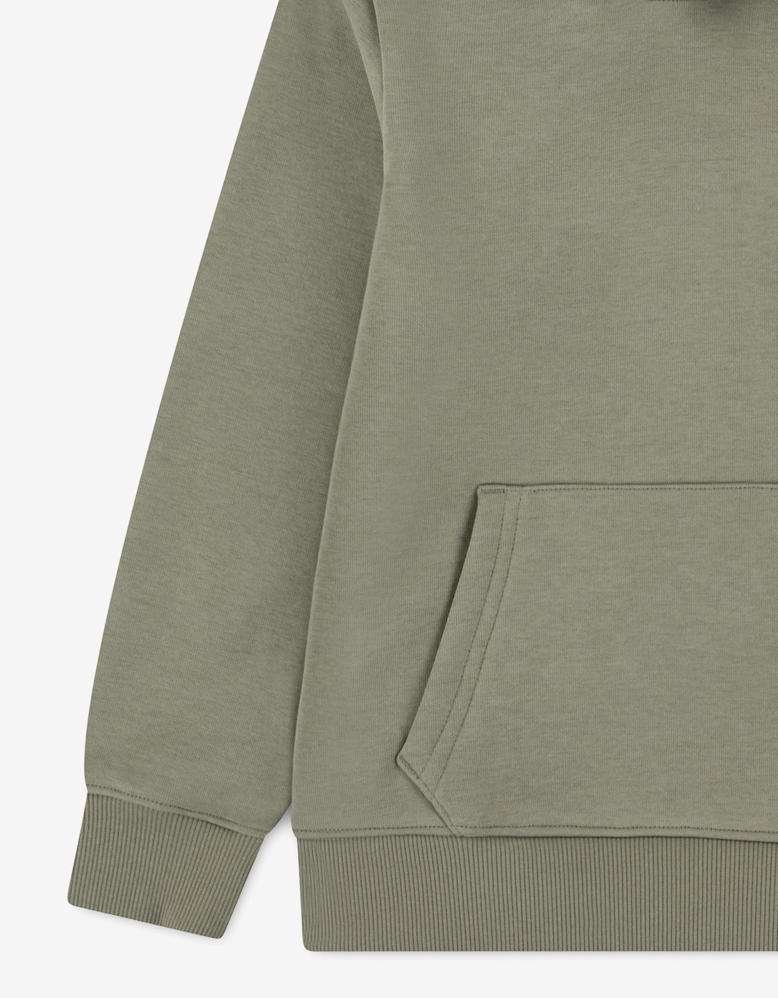 Lacoste Boys Core Fleece Pullover Hoodie in Green