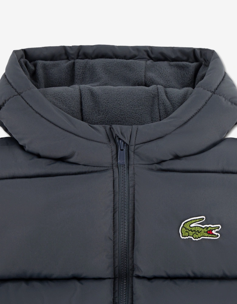 Lacoste Kids Core Puffer Jacket in Grey