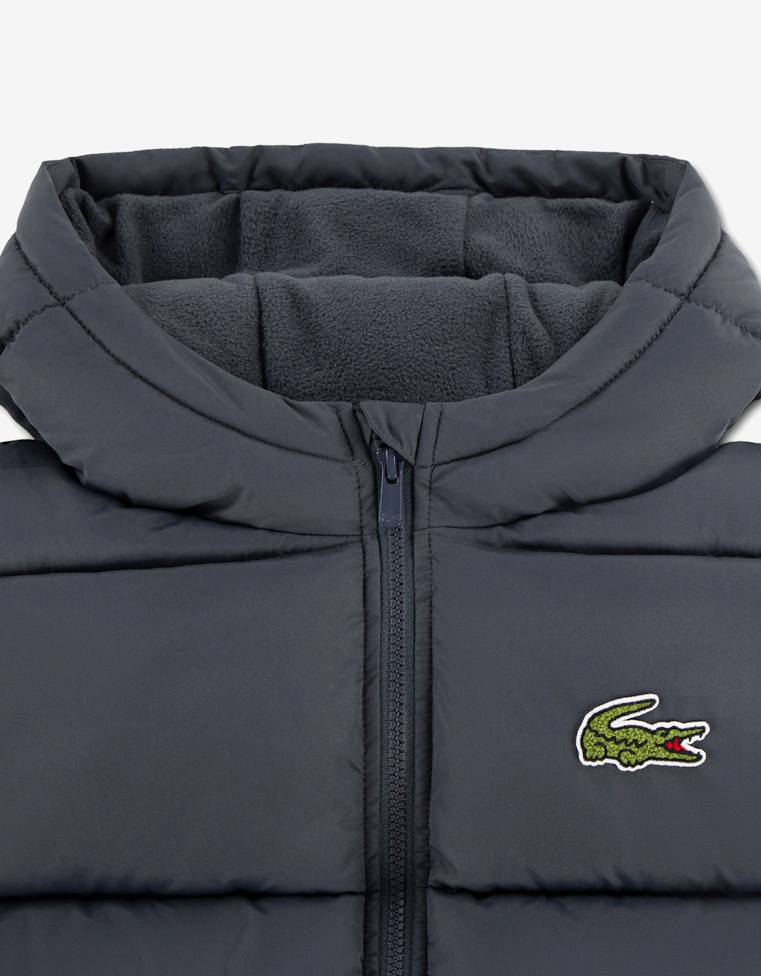 Lacoste Kids Core Puffer Jacket in Grey
